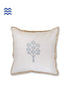 20s Cotton Cushion Cover in Floral Block Print